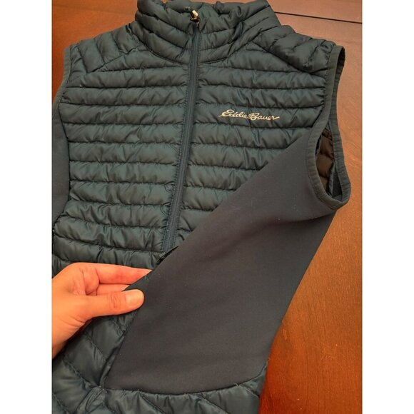 Eddie Bauer EB800 First Ascent Goose Down Packable Puffer Vest Turquoise Medium - Picture 11 of 16